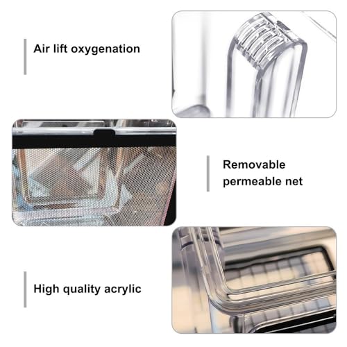 Fish Breeding Box, Acrylic Fish Isolation Box Hanging Aquarium Hatchery Tank for Freshwater Seawater Fish Tank Aquarium