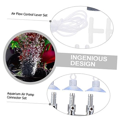 Cabilock Aquarium Air Pump Accessories Connection Tube Connector Gasket Kit for Fish Tank