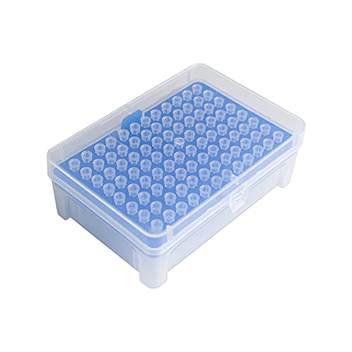10ul Pipette Tips - Universal Pipette Tips - Racked,RNase/DNase Free & Pyrogen Safe, Clear, 96 Tips/Rack Pk x 10 Racks（960 Tips） - size: 10µL