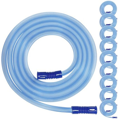 10 Pack Extended Suction Connection Tube – Flexible & Portable Hoses 80in Extra Long, Fits Various Devices Extension Hose 9mm (0.354 inches) standard interface