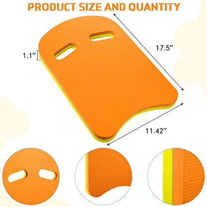 Kickboard Swimming Training Kick Board U Design Summer Aid Float Equipment EVA Foam with Integrated Hole Handle for Water Pool Accessories - color: Orange, Green, Purple
