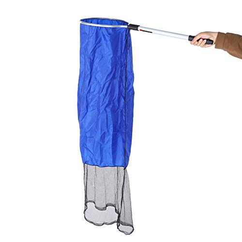 Fishing Net, Aquarium Soft Fishing Net Long Knotless Netting Koi Tansfer Mesh for Medium Large Fish(Diameter 40CM, Handle 50CM) - size: Diameter 40CM, handle 50CM