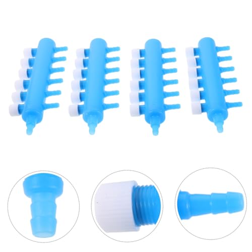 YARNOW 4pcs Aquarium Air Control Valves Plastic Airflow Regulators with Valves for Fish Tanks Oxygen Pump Splitter Connectors Compatible with Standard Airline Tubing