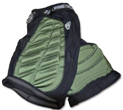 Ring to Cage Combat Padded Compression Short for Muay Thai, MMA, Kickboxing - size: X-Large
