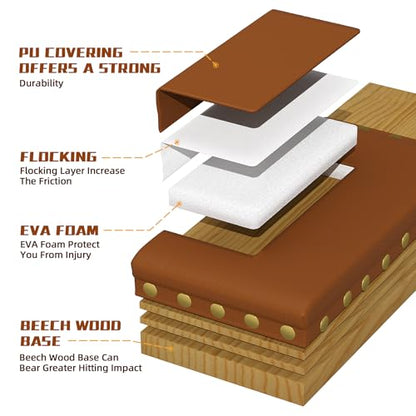 MR Clapper Makiwara 11”x4”, Makiwara Board Strike Pad, Makiwara Punching Board, Clapper Mount Punching Pad - size: Strike Pad