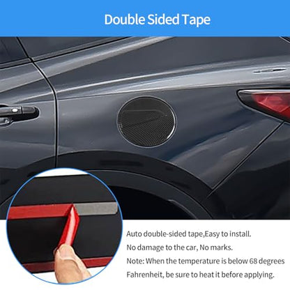 Car Accessories Compatible With Chevrolet Blazer 2019-2025 Exterior Fuel Tank Cap Protection Oil Gas Cover Trim ABS 1PC(Carbon Fiber Style) - color: Carbon Fiber Style