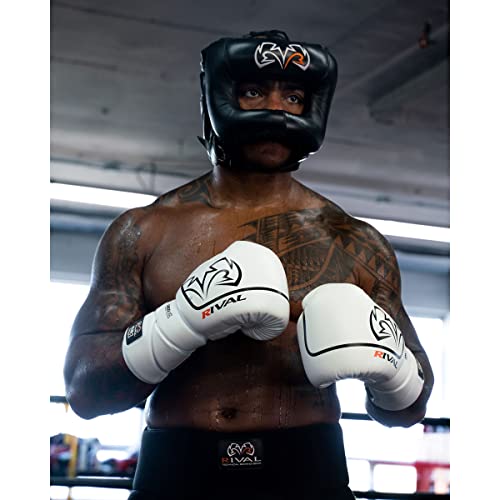 RIVAL Boxing RHGFS3 Face-Saver Sparring Headgear - Wide Eye Opening, Premium Leather, and Thermoplastic Inner Frame - color: Pink, size: Small-Medium