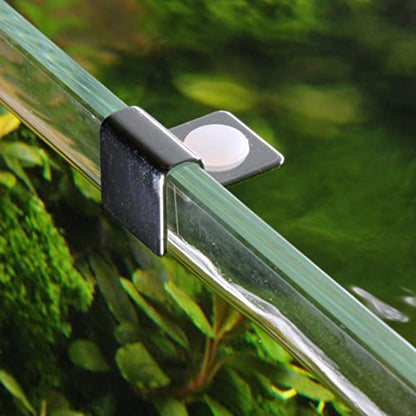 Suxgumoe Aquarium Cover Clips, 4 Pcs 6mm / 8mm / 10mm / 12mm Stainless Steel Fish Tank Glass Cover Clip Support Holder Universal Lid Clips for Rimless Aquariums (10mm) - size: 10mm