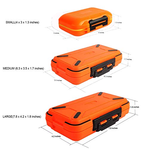 Fishing Lure Boxes, Waterproof Portable Tackle Box Organizer With Storing Tackle Set Plastic Storage - Mini Utility Lures Fishing Box, Small Organizer Box (Storage-O-M)