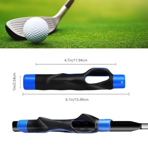 Golf Grip Trainer for Right-Handed Golfers – Golf Training Aid for Proper Hand Placement, Build Muscle Memory & Improve Swing Consistency, Golf Club Grip Trainer for Drivers, Irons & Wedges