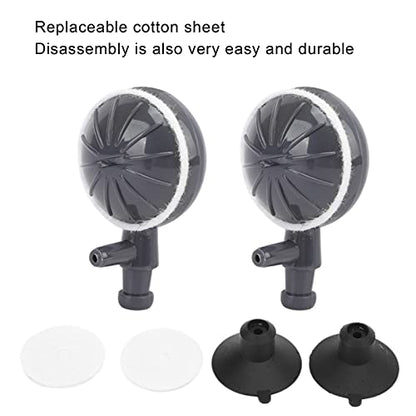 2Pcs Air Stone Bubble Disffuser, Bubble Diffuser with Suction Cups Make Bubbles for Air Pump Aquarium and Fish Air Pump Accessories
