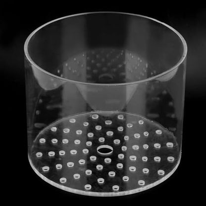 Acrylic Transparent Coral Feeder Cover, Shrimp Device for Aquarium Fish, Safe Coral Environment to Observe Coral Health (150mm)