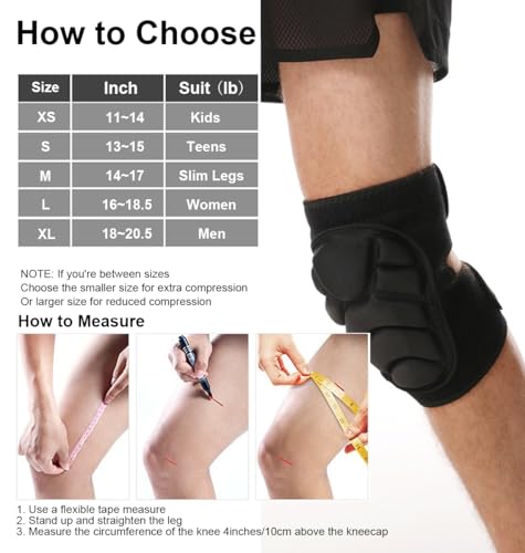 Wrestling Knee Pads for Men Women, Dance Knee Pad for Women Men Wrestling Knee Pad Wrestling Gear, Crash Pad Roller Skating Gear Knee Protector, Soft Knee Pads for Basketball Volleyball Roller Skating (Medium) - size: Medium