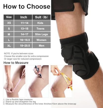 Wrestling Knee Pads for Men Women, Dance Knee Pad for Women Men Wrestling Knee Pad Wrestling Gear, Crash Pad Roller Skating Gear Knee Protector, Soft Knee Pads for Basketball Volleyball Roller Skating (Medium) - size: Medium