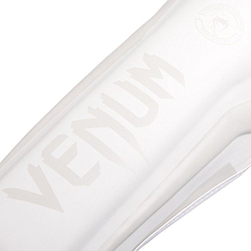 Venum Elite Standup Shin Guards - color: White/Navy Blue, size: Large