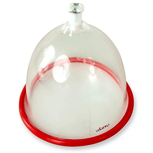 LeLuv Replacement Single Breast Suction Cup for Vacuum Pump with Quick-Disconnect Fitting, Large - size: Large