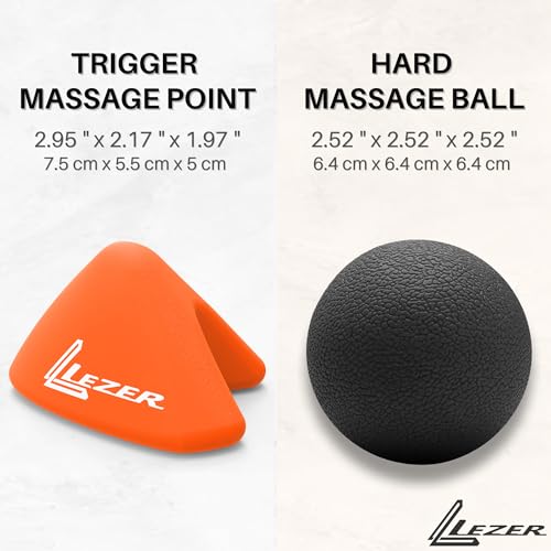 Trigger Massage Point, 3-Angle Deep Tissue Massager, Orange & Firm Ball set - style: 07 - Trigger Orange + Hard Ball