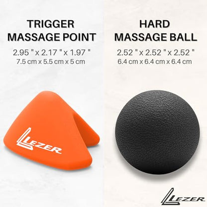 Trigger Massage Point, 3-Angle Deep Tissue Massager, Orange & Firm Ball set - style: 07 - Trigger Orange + Hard Ball