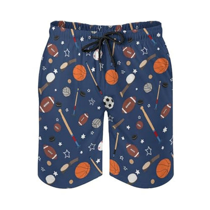 Mens Trunks Breathable Quick Dry Mesh Lining Holiday Party Beach Board Shorts - color: Style, size: XX-Large