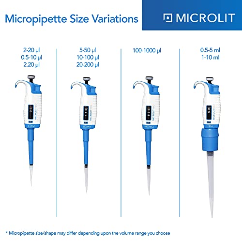 Single-Channel Pipettes with Adjustable Volume, Accurate and Calibrated Ergonomic Design Adjustable Micropipette for 20-200ul Liquid Capacity, Compatible with 200ul Pipette Tips - size: 20-200ul, style: Single-Channel