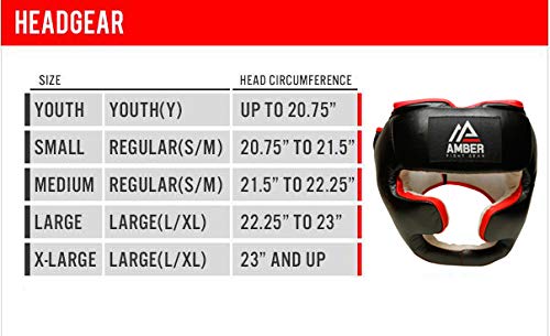 Professional Leather Boxing Headgear for Training, Sparring, Kickboxing, MMA, Muay Thai – Thick Padding with Cheek Protection, Adjustable Fit