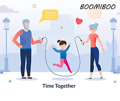 BOOMIBOO Jump Rope, Adjustable Jump Ropes,Skipping Rope Tangle-Free Rapid Speed with Ball Bearings for Women Men Kids,Exercise & Slim Body Jumprope at Home School Gym - color: Green