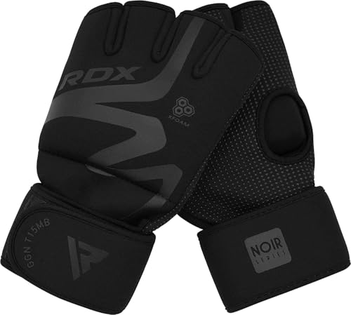 RDX Boxing Inner Gloves Hand Wraps Men Women, Hybrid Design Gym Weight Lifting Workout, 50Cm Long Wrist Support, Neoprene Under Mitts, MMA Muay Thai Martial Arts Training, Kickboxing Punching - size: X-Large