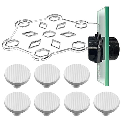 Aquarium Choice Coral Plug Holder - Magnetic Coral Frag Rack (7 Frag Plugs)