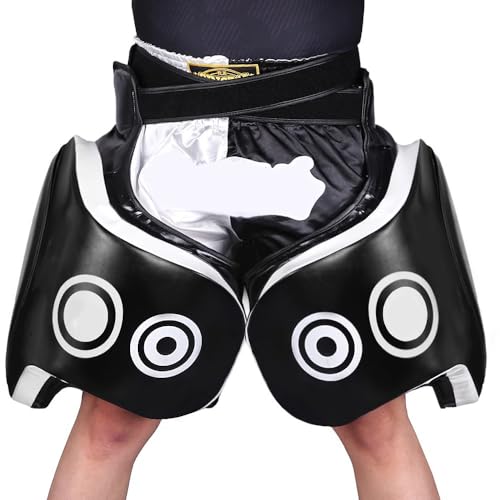 Thigh Pads Muay Thai, Kickboxing Thigh Pads, Max Thickness 10cm Guards, Thigh Sports Protector Pads, Shock Absorption & Impact Blocking, Durable & Comfortable Training Gear - size: Left