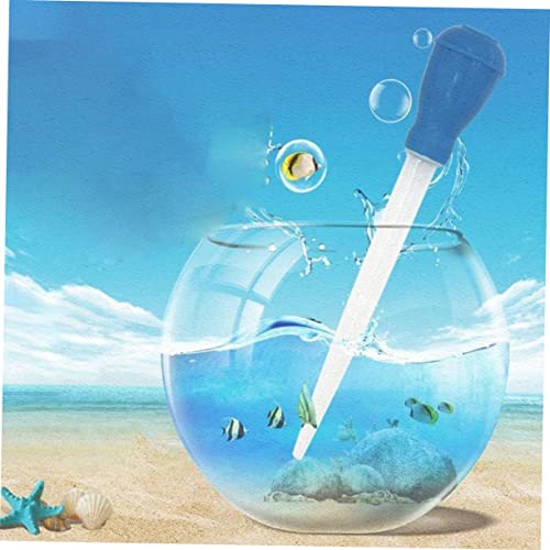 LIOOBO 3pcs Dropper Fish Tank Gravel Cleaning Tanks Changer Aquarium Water Pipette Upgraded Aquariums Cleaner Pipettes Feces Aquarium Clean Pipette Long Nozzle Siphon Plastic Blue
