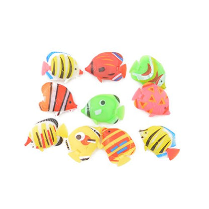 CNZ 10pcs Lifelike Plastic Artificial Floating Fishes Ornament Decorations for Aquarium Fish Tank