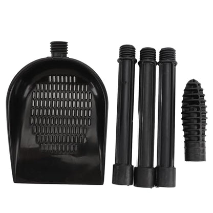 Aquarium Sand Scooper, Premium PVC Fish Tank Sand Shovel with Quick Drainage System and Removable Extension Rod, for Reptile Terrarium Substrate and Pet Waste Cleaning