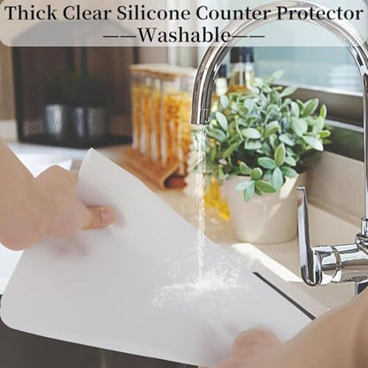 Rectangular Non Slip Silicone Mat - Anti Slip Large Table Coaster Pad - 10"X 22" - Baking, Crafts, Table, Counter or Any Surface - size: 10in x 22in