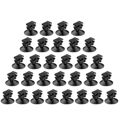 Aquarium Suction Cups for Tubing – 30 Pieces Holders, Fish Tank Cable Clips | Air Pump Power Cord Wire Tube Airline Hose LED Strip Decoration, Aquarium Accessories for Tanks and