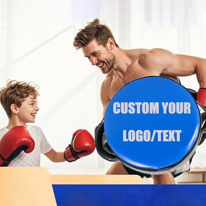 Custom Boxing Punch Shield, Round Punching Mitts, Taekwondo Pad, Focus Target for MMA Muay Thai Kickboxing Boxing Coaches & Training Equipment - color: Fluorescent Green