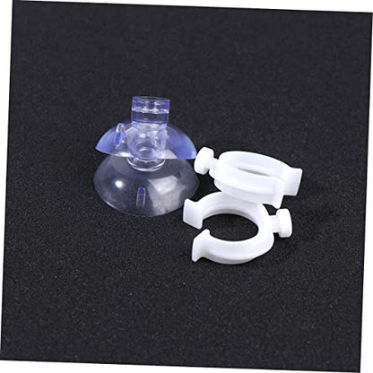 20pcs Professional Cup Clamps for Aquariums Hose Clip Fixing Bracket for Fish Tank Pump Holder Easy to Install and Uninstall - size: 3X1.6X0.5cm