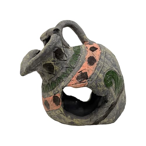 Fish Tank Aquarium Decor Cave Decorations – Resin Broken Jug Hide Ornament for Betta Goldfish Shrimp, Large Artificial Rock House Hideout for Aquariums Habitat - color: Broken Jug