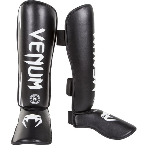 Venum Challenger Standup Shin Guards - color: Black/White, size: Medium