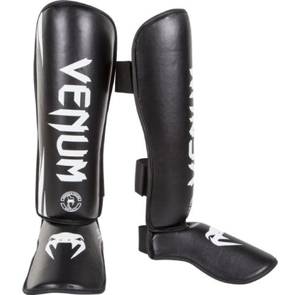 Venum Challenger Standup Shin Guards - color: Black/White, size: Medium