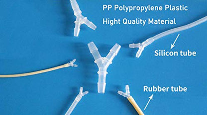 Plastic Barb Equal Y Tee 1/4" hose ID Polypropylene pipe connectors Plastic Joint Splicer Mender Adapter Union Boat Water Air Aquarium O2 Fuel (pack of 10) - size: 1/4 Inch, style: Pack of 10
