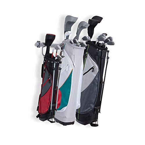 Monkey Bar Storage Golf Racks (Small) | Wall-Mounted, Steel Organizer, For 2–3 Golf Bags - size: Small