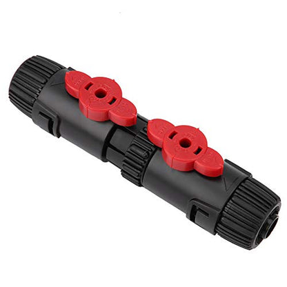 Fydun Plastic 12-16mm/16-22mm 2, Size Water Control Valve, Aquarium Fish Hose Pipe Arrow Storage Case Connector Air Pump Accessories Tor, for System System (12-16mm (3 Minutes Quick Connection))