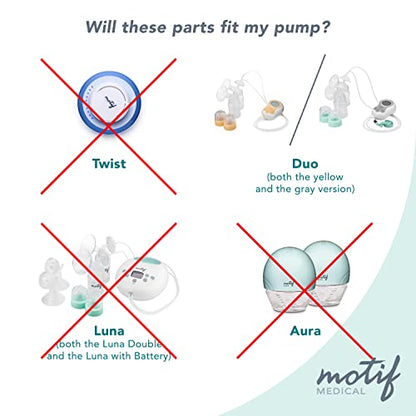 Motif Medical Tubing for Motif Duo Breast Pump - Pump Tubing Replacement W/Connectors - Easy-to-Replace Lactation Tube - Essential Breast Pump Parts for Pump Maintenance (32”, 2 Tubes)