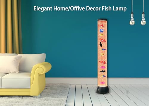 Large 4FT Sensory Bubble Tube Lamp with 16 Colour-Changing Effects,Remote Control,Calming Sensory Lights for Autistic,Bubble Tower Night Light Gift for Home,Bedroom,Office Decor