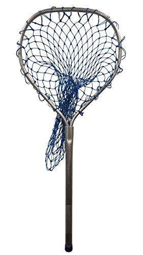 Heavy Duty Aluminum Landing Net - 18" Handle, 14"x16" Hoop - Professional Fishing Net for Bass Trout Saltwater Freshwater