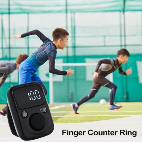 Hand Counter Clicker Portable Hand Finger Counting Clicker - color: Black