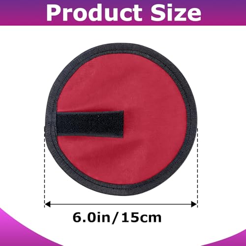 24 Pcs Fishing Lure Covers, Include 12 Red & 12 Black Fish Hook Storage Protectors, 6 Inch Lure Wraps with Hook & Loop Strap for Preventing Hook Tangles and Protecting Fishing Rods