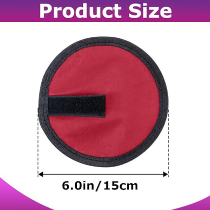 24 Pcs Fishing Lure Covers, Include 12 Red & 12 Black Fish Hook Storage Protectors, 6 Inch Lure Wraps with Hook & Loop Strap for Preventing Hook Tangles and Protecting Fishing Rods