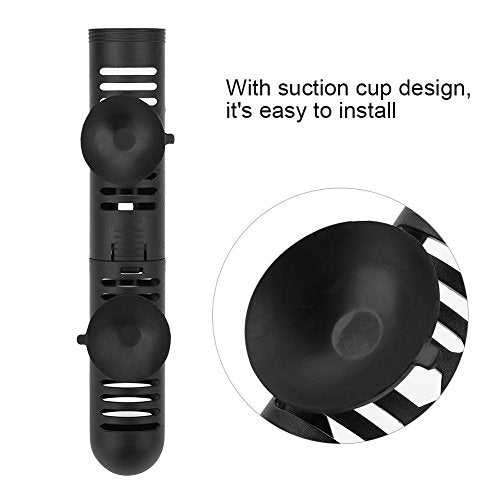 Fish Heater Guard Protector Detachable Fish Heating Rod Plastic Aquarium Heater Protective Cover Guard with Suction Cups(#0)