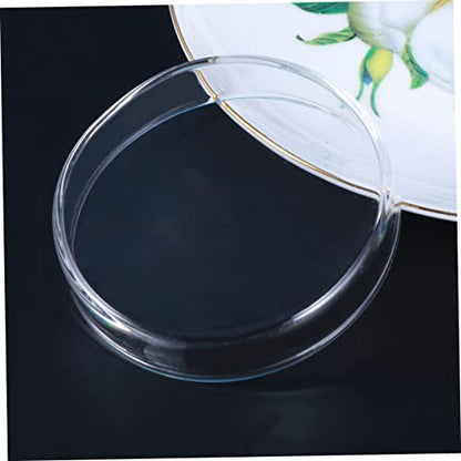 YARNOW 1pc Transparent Glass Shrimp Feed Dish Small Round Aquarium Bowl for Fish and Reptile Feeding Durable Enhance Aquatic Landscape